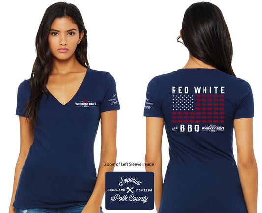 Women’s Red, White & BBQ T-Shirt